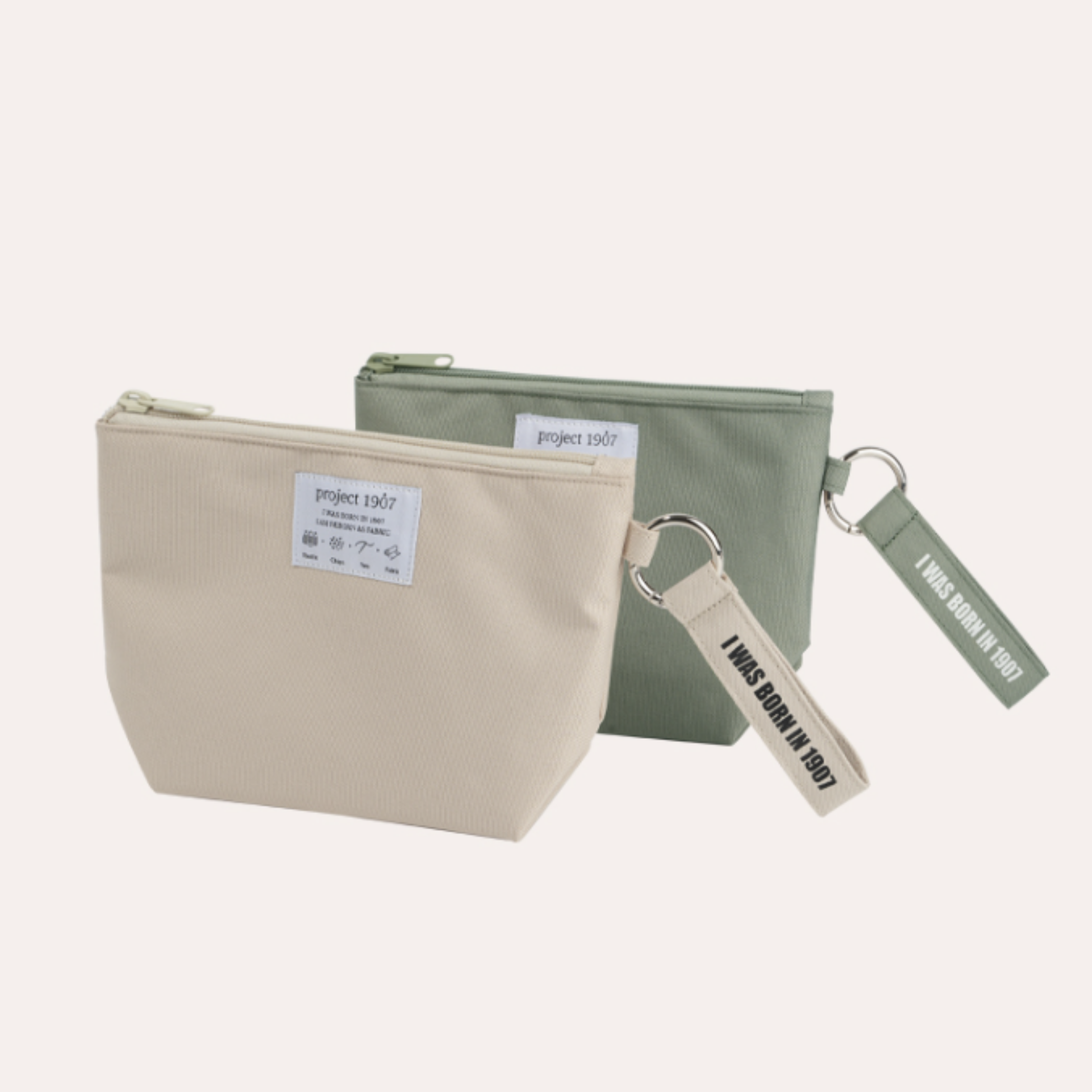 [SET] Round Pouch + Key Ring